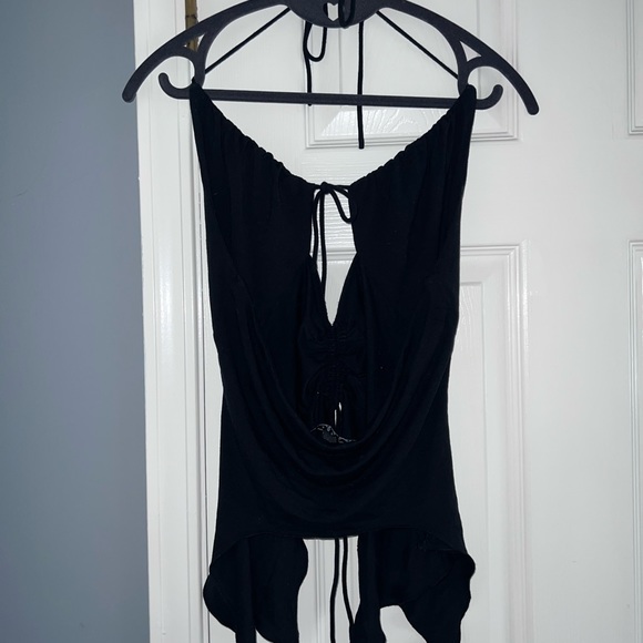 I.AM.GIA Black Flowy Top (not sold anymore) - Picture 4 of 4